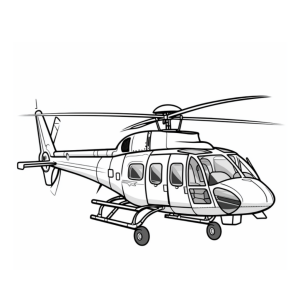 Dibujo de helicóptero para colorear