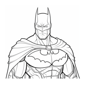 Dibujo de superhéroe Batman para colorear