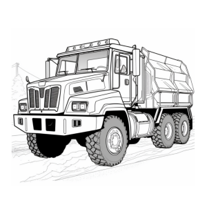 Dibujo de camión de carga