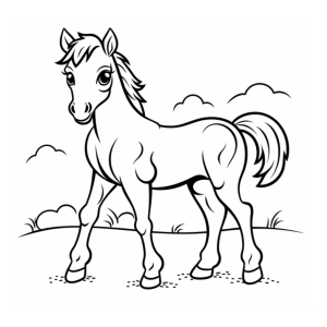 Dibujo de caballo para colorear