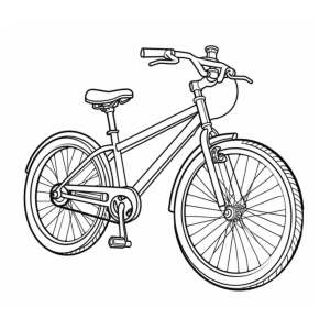 Dibujo de bicicleta para colorear