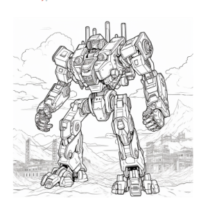 Dibujo de robot gigante transformers para colorear