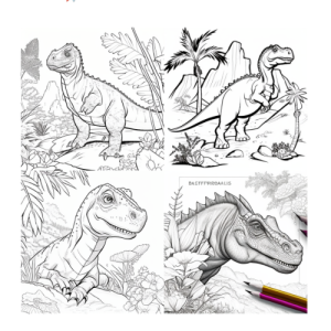 Dibujo de dinosaurios Tyrannosaurus para colorear