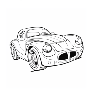 Dibujo de un coche deportivo para colorear