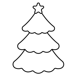 Árbol de navidad con estrella: dibujo ideal para celebrar la temporada festiva