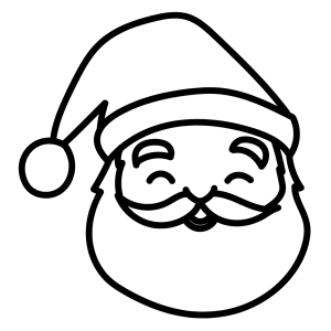 Santa claus con gorro navideño y sonrisa encantadora