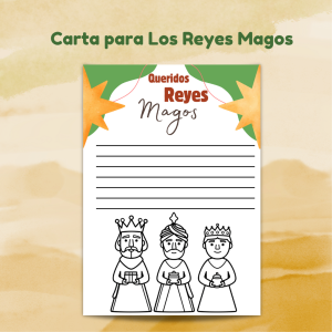 Carta Reyes Magos para imprimir y colorear pdf - Descarga gratis carta Reyes Magos