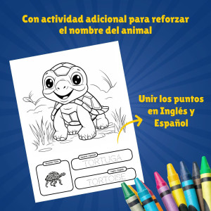 50 dibujos para colorear con Realidad Aumentada / Libro en formato digital para colorear animales / PDF / Imprimible