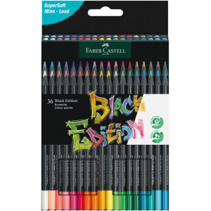 3 116436 - Estuche de 36 lápices de colores Black Edition