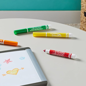 7 - Rotuladores para Pizarra Blanca, Lavables y Seguros, 8 Colores Brillantes