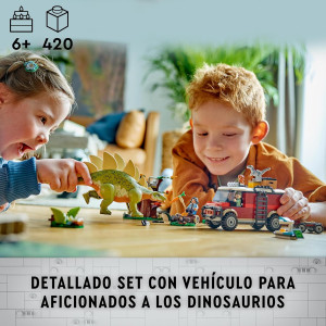Lego Jurassic World Misiones Dinosaurio: Descubrimiento del Stegosaurus Set de Juguetes de Dinosaurios y Velocirraptor, Regalo