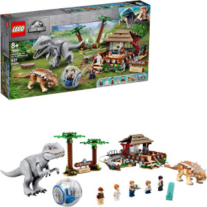 LEGO Jurassic World Indominus rex vs. Ankylosaurus 75941 Awesome Dinosaur Building Toy for Kids, Featuring Jurassic World Char