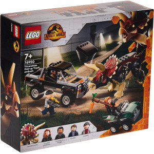 LEGO 76950 Jurassic World Triceratops - Ataque camión Ambush 210 piezas