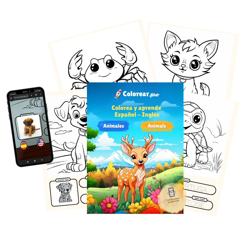 Descarga gratis libro para imprimir y colorear de animales